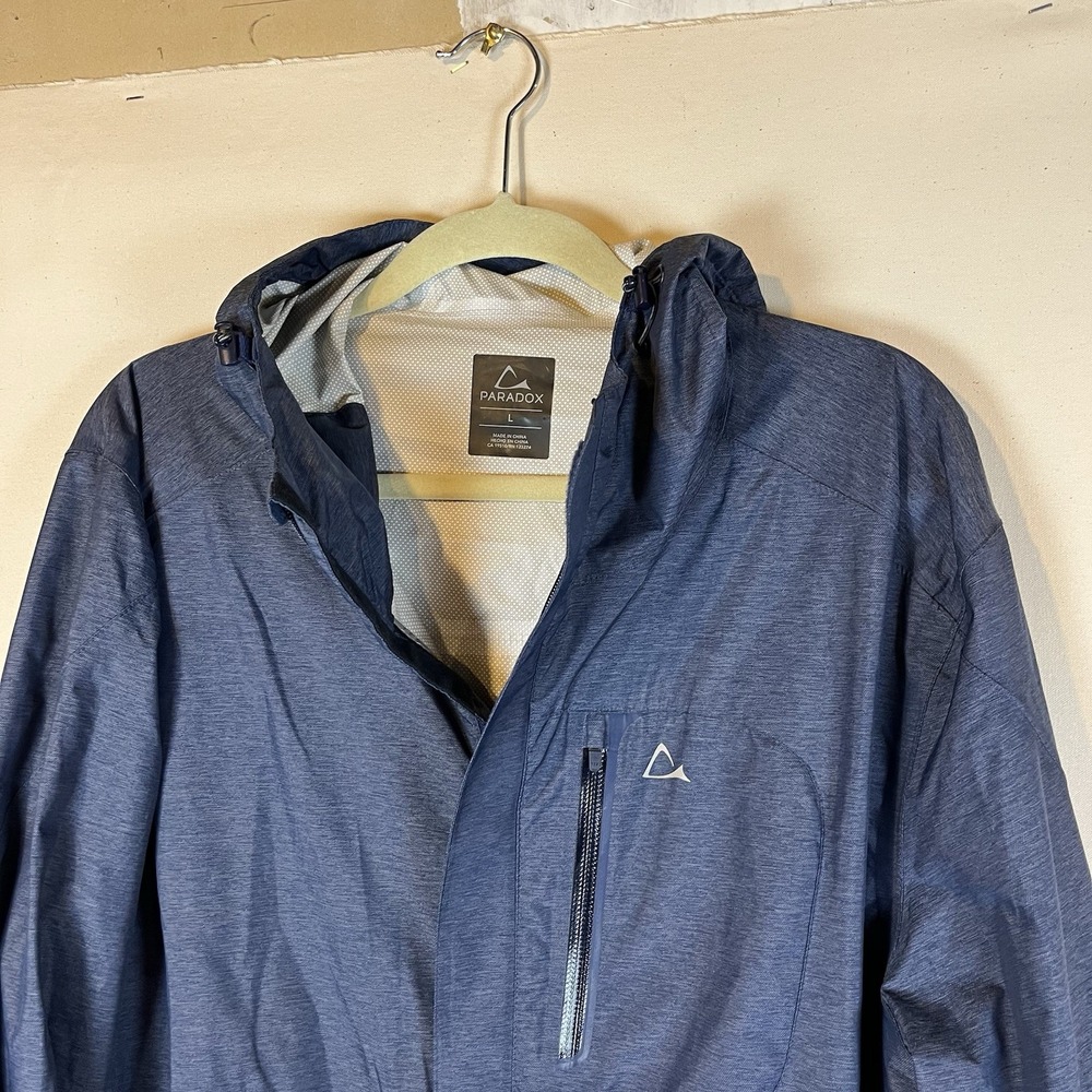Paradox Full Zip Quick Dry Rain Jacket Windbreaker Hooded Jacket Men's‎ Large